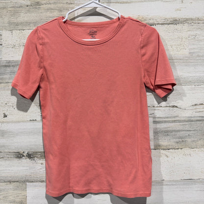 J.Crew Perfect Fit T-Shirt Women M Pink 100% Cotton Re-imagined Flawed*0