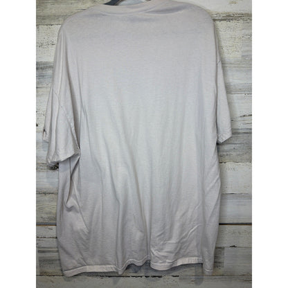 Gildan Graphic Tee Men 2XL Gray Chevy Muscle Car Automotive Dad Core EUC4