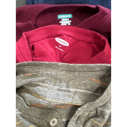 Boys 4T / 4 Long Sleeve Pants Bundle Red Olive Blue Truck5