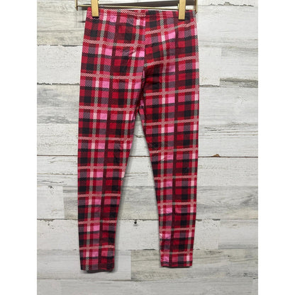 Haven Girl Leggings Girls Size 10 Red Pink Plaid Check Holiday NWT2