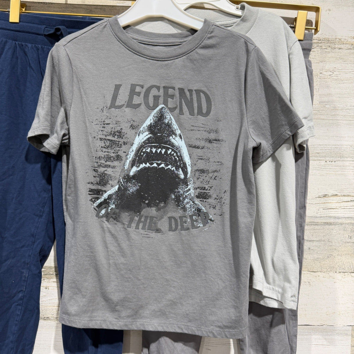H&M Graphic Tees Joggers Boys 7-8 Bundle Space Shark MLB Sporty Casual GUC2