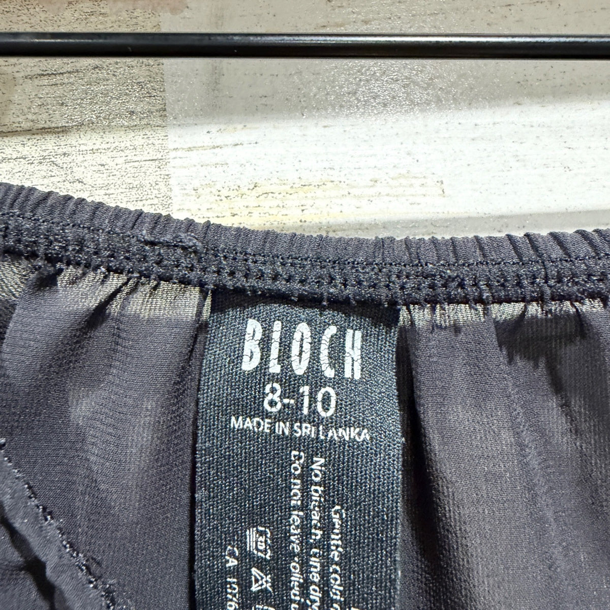 Bloch Mock Wrap Skirt Girls 8-10 Black Dancewear Ballet Classic1