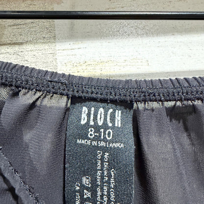 Bloch Mock Wrap Skirt Girls 8-10 Black Dancewear Ballet Classic1