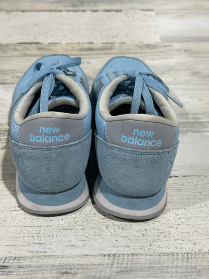 New Balance 501 Sneaker Women 8.5 Blue Suede Mesh Retro Ripple Sole EUC2