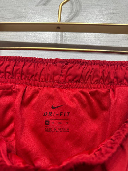 Nike Running Shorts Women XS Red Dri-FIT Tempo Mesh Colorblock EUC2