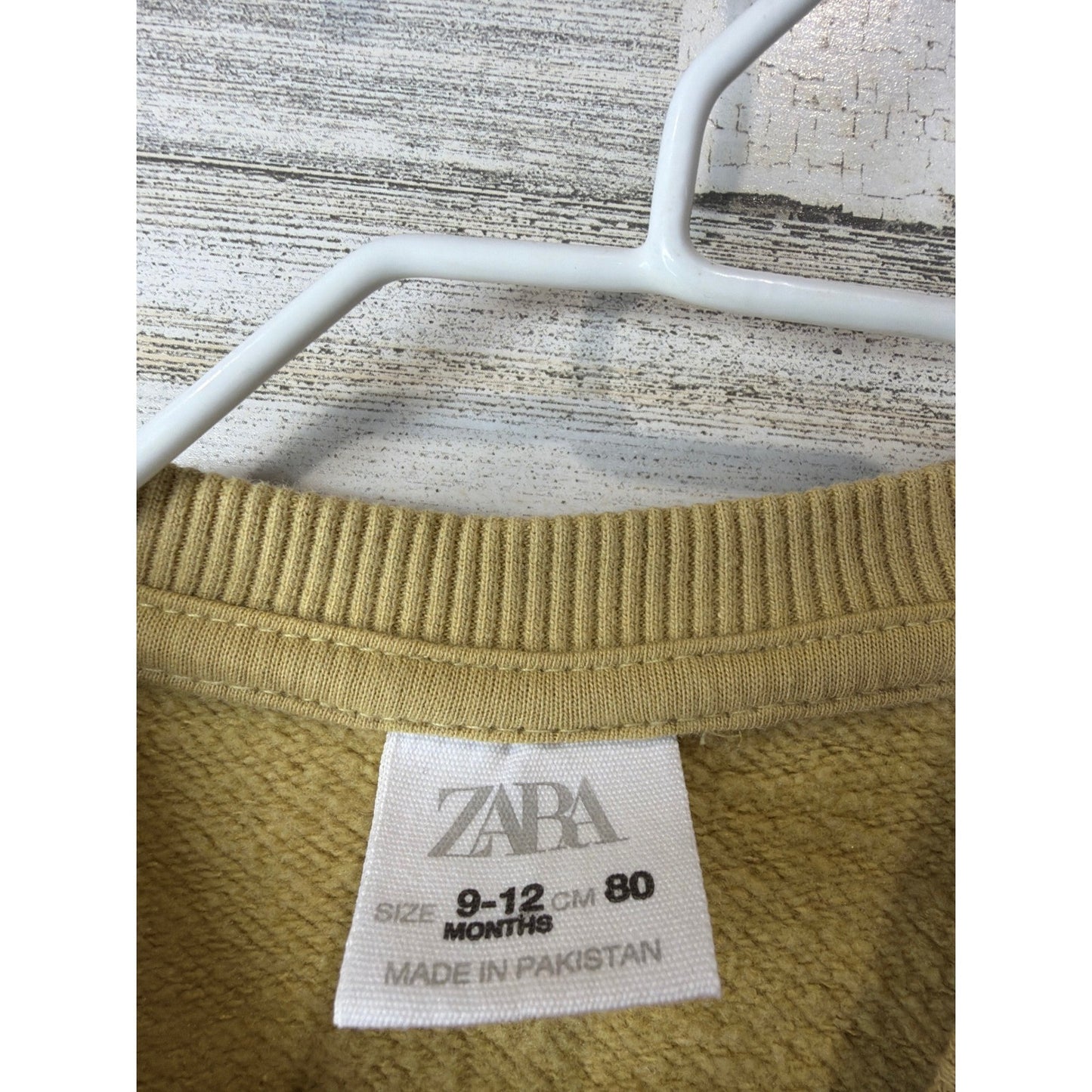 Zara Sweater Sweatshirt Bundle Boys 9-12M Navy Yellow Waffle Knit Awesome EUC3