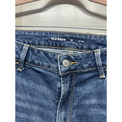 Old Navy Denim Shorts Women 10 Blue Mid Rise Cuffed Casual Classic EUC1