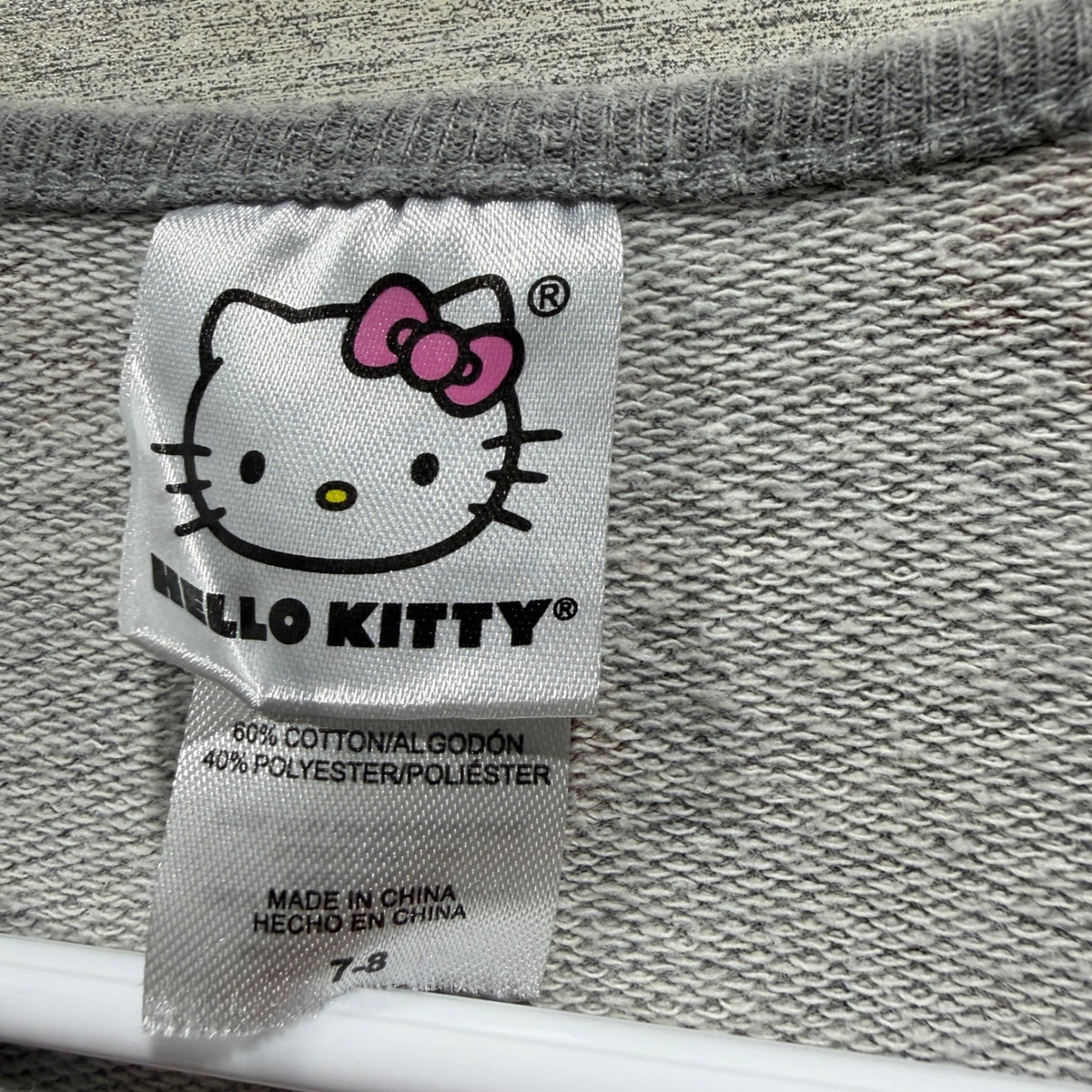 Hello Kitty & More Than Magic Dress Romper Girls 7/8 Grey Cotton Blend Flawed*3