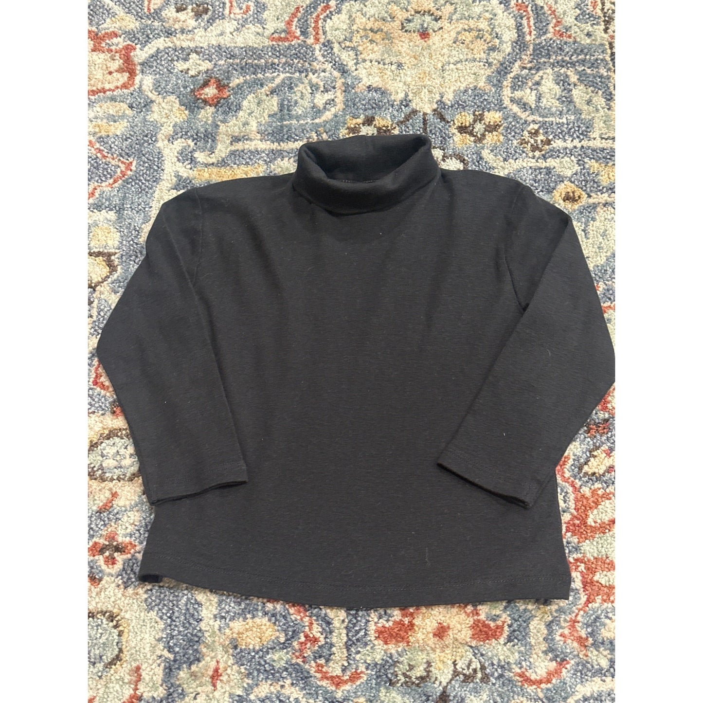Zara Turtleneck Kids Size 2-3 Years Black Long Sleeve Basic EUC0