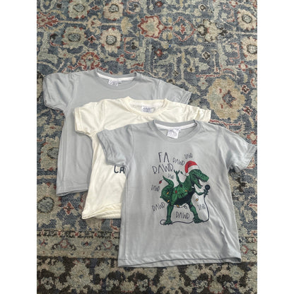 Boys 4T Christmas Holiday T-Shirt Bundle LR Blanks Graphic T-Shirts4