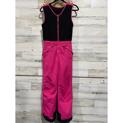 Arctix Snow Bib Overalls Girls Large Pink Black Insulated Ski Pants GUC*0