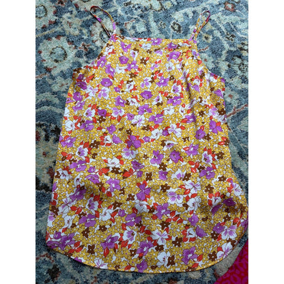 Ann Taylor Cami Bundle Women Medium Pink Yellow Floral Leopard EUC2
