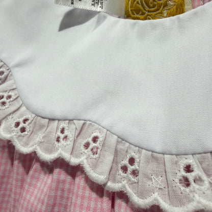 The Beaufort Bonnet Company Dress Girls 4T Pink Gingham Preppy *Flawed4
