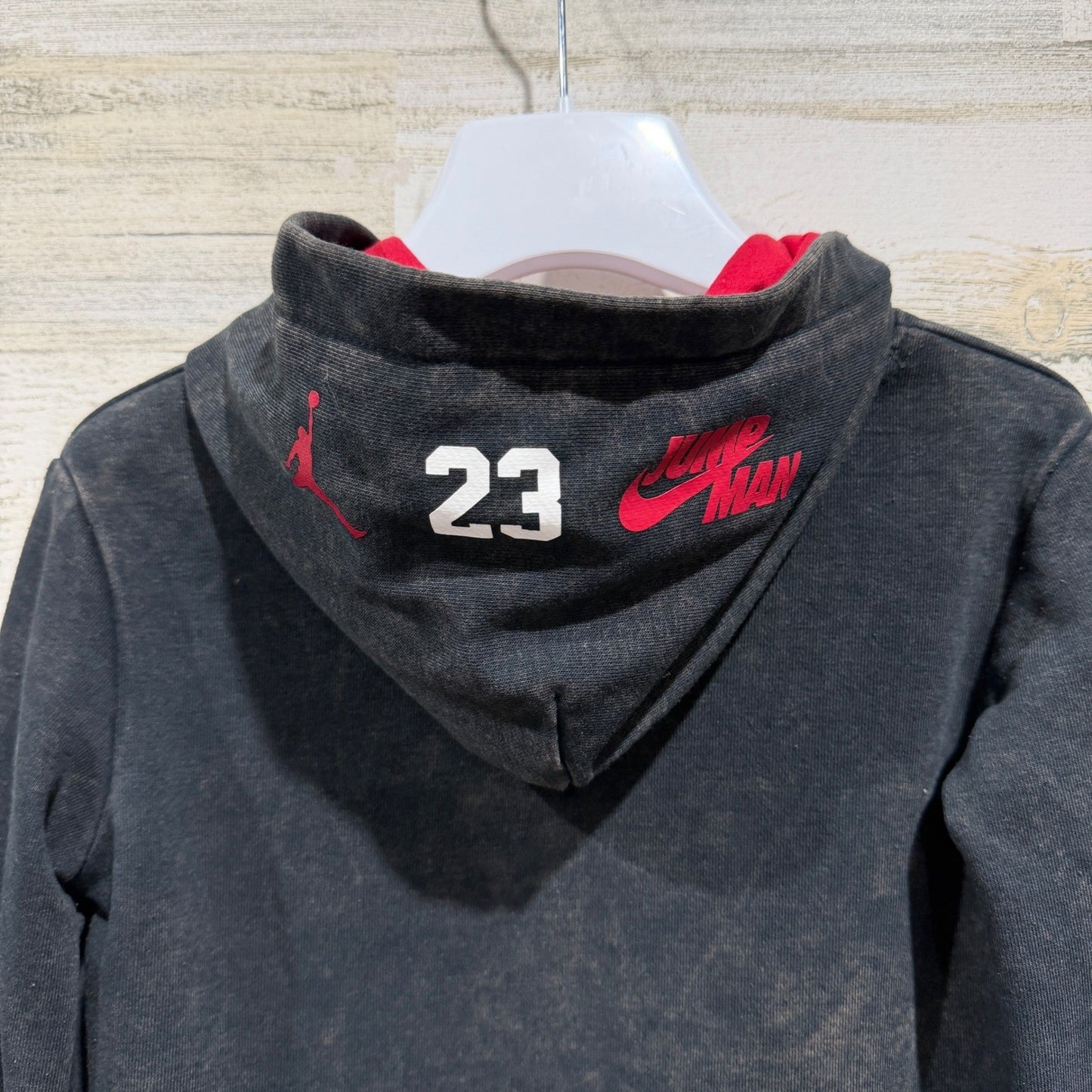 Jordan Hoodie Boys 4 Black Red Jumpman Graphic Sportswear4
