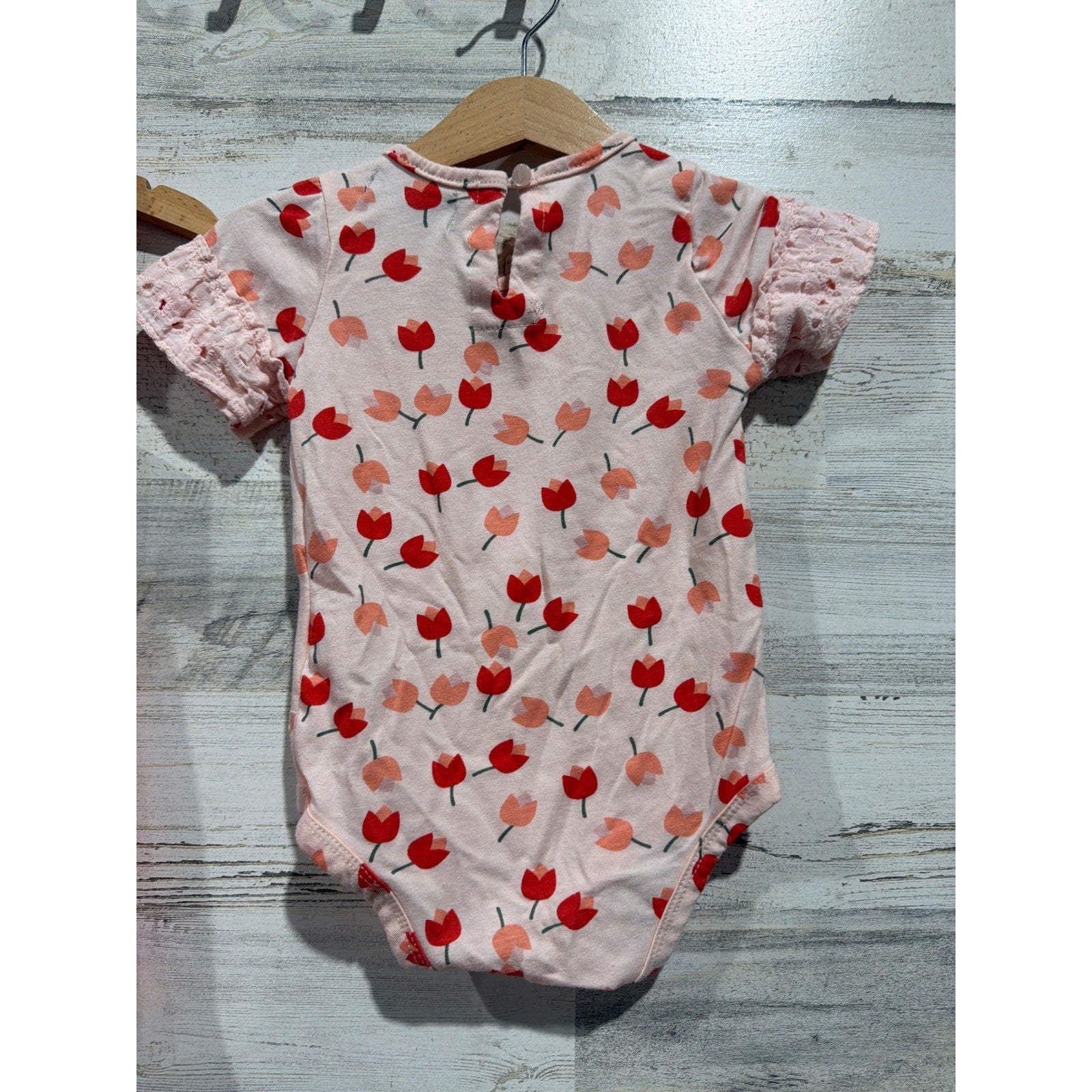 Girls 12M Bundle Denim Dress Coral Dress Bright Floral4