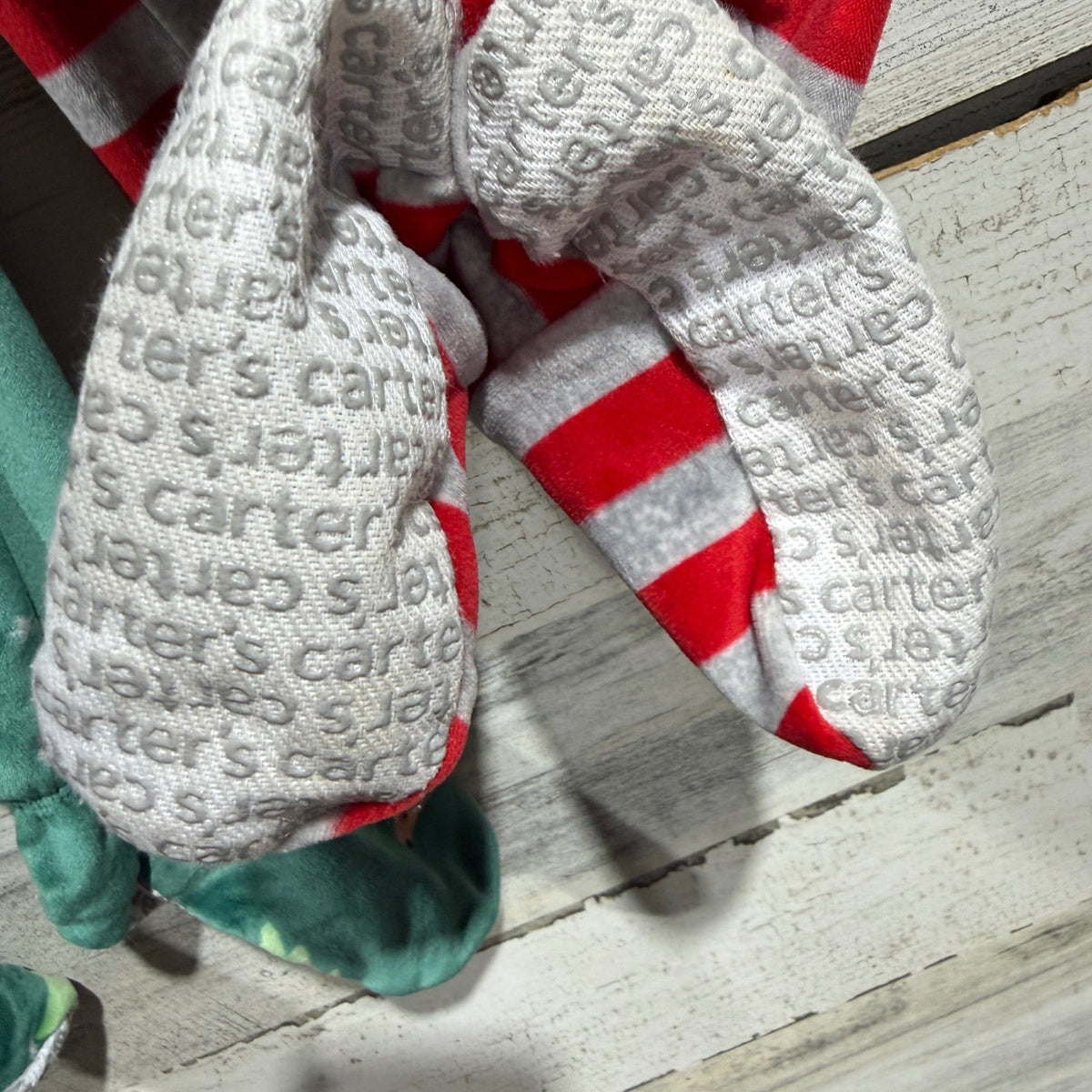 Carter's Just One You Footed Pajamas Kids 2T Green Red Fleece Christmas Holiday6