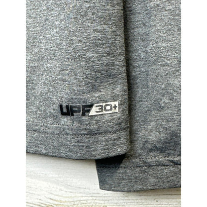 Under Armour Long Sleeve Shirt Boys Youth Small Grey HeatGear Athletic EUC2