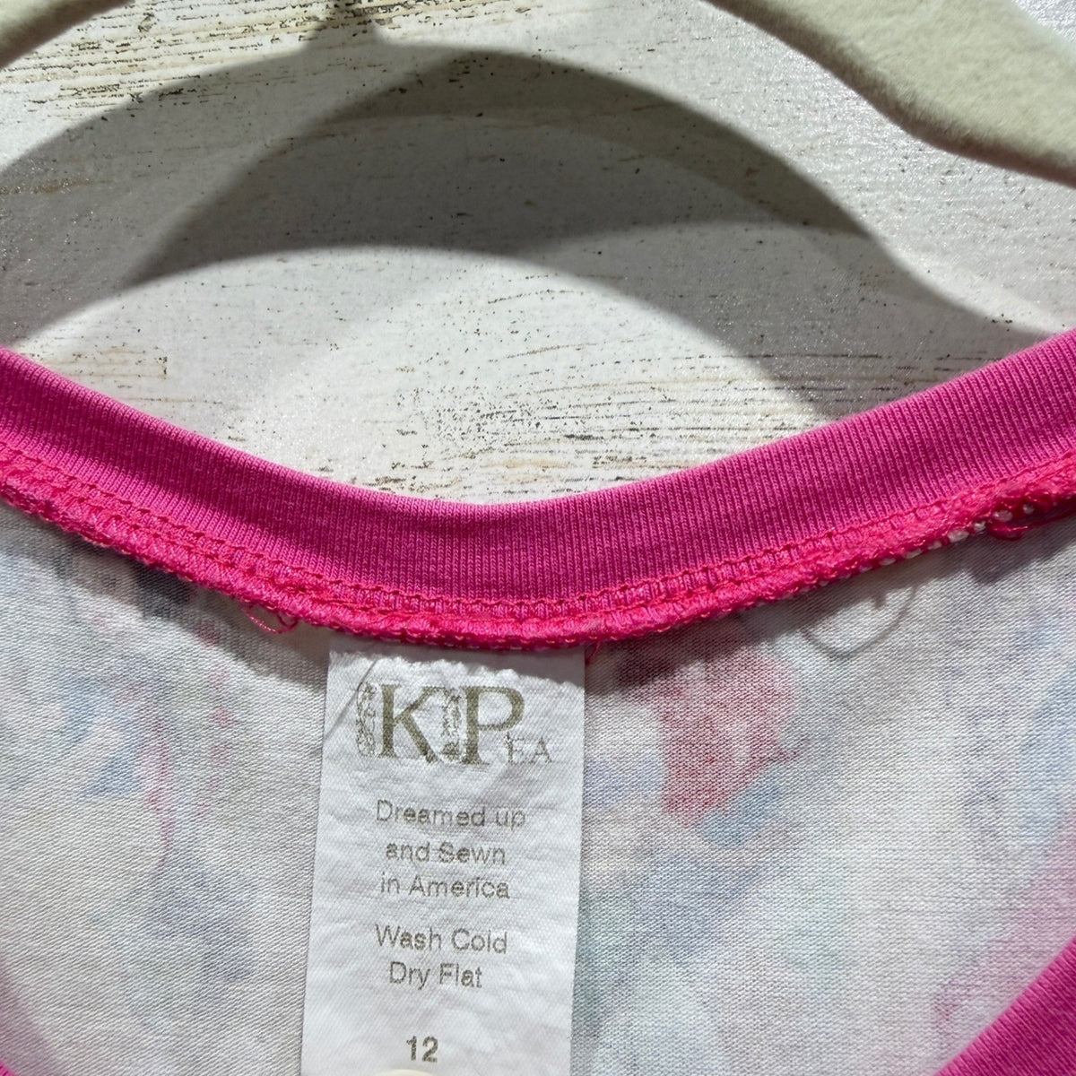 KPea Disney Princess Portrait Dress Girls 12 Pink Short Sleeve Boutique EUC3