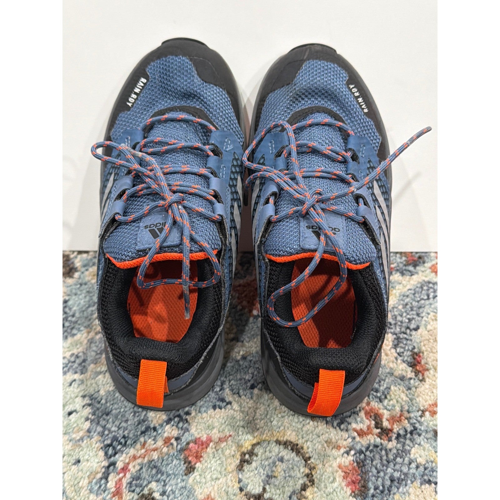 Adidas Terrex Hiking Shoes Boys Size 1 Blue RAIN.RDY Outdoors5