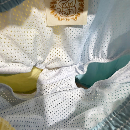 The Beaufort Bonnet Company Swim Trunks Boys 3T Colorblock Preppy EUC3
