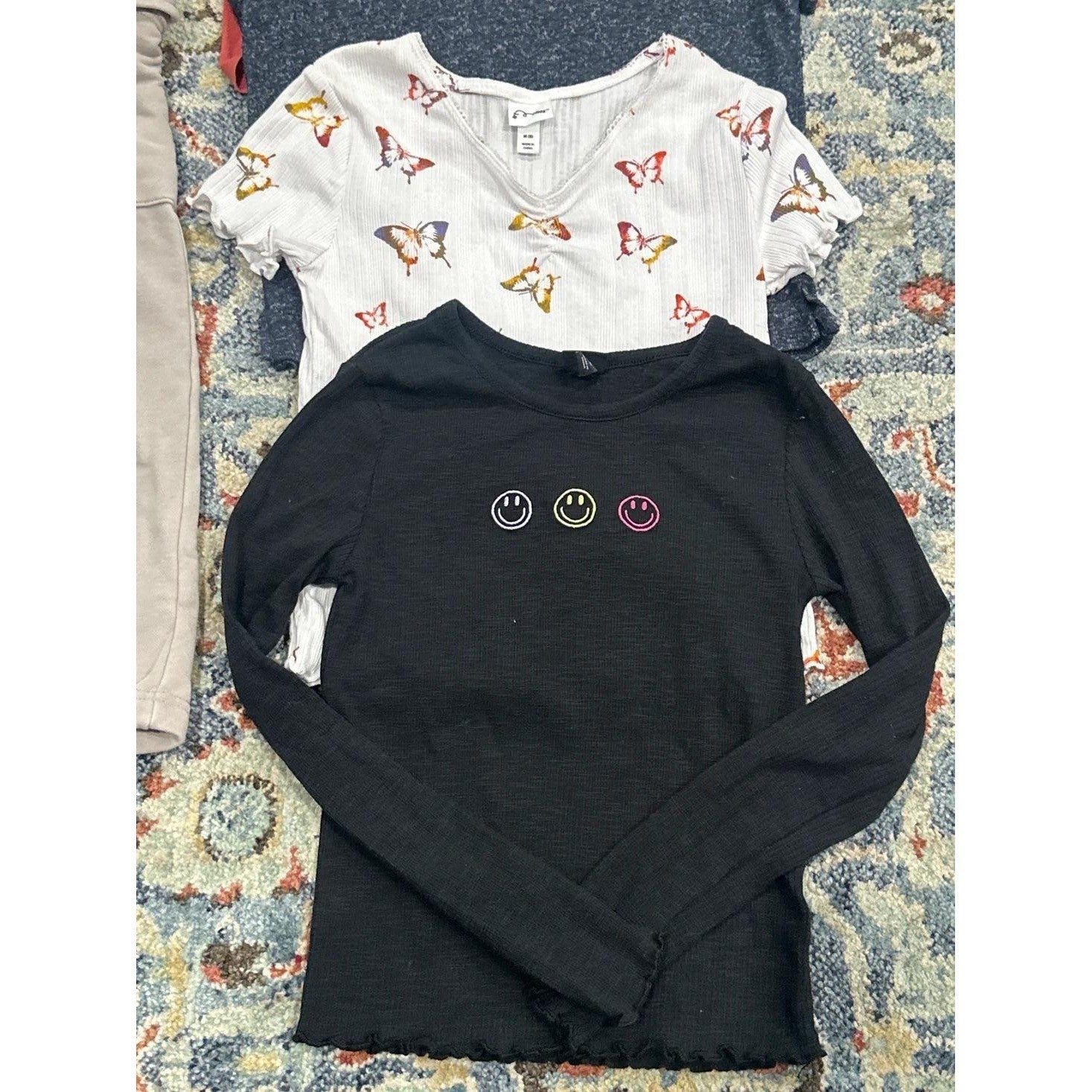 Zara Art Class Girls Size 8-10 Tan Black Red 5pc Cargo Pants Shirt Lot GUC3