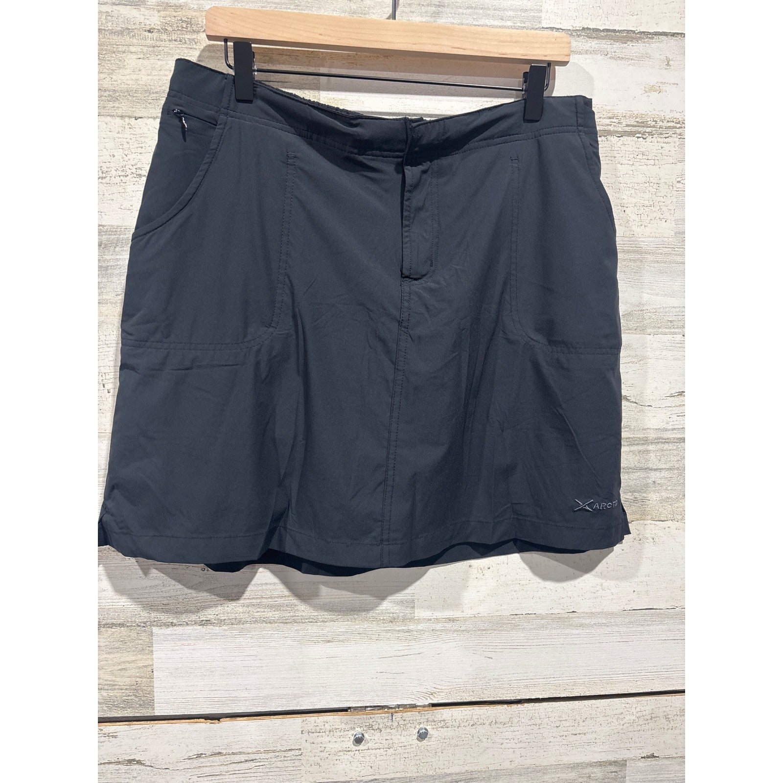 Arctix Active Skort Women Large Black Hiking Athleisure Gorpcore EUC0