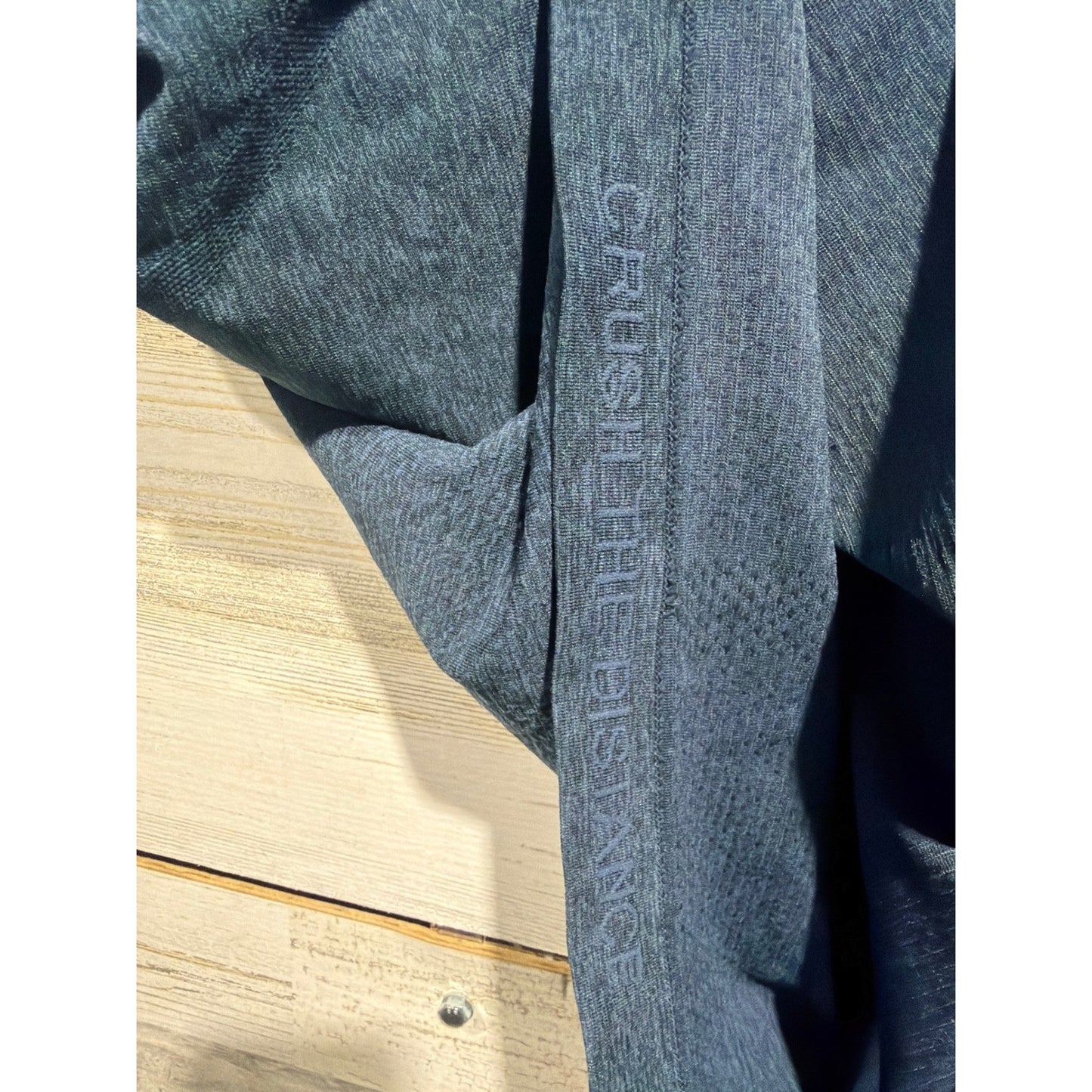 Lululemon Swiftly Tech Long Sleeve 2.0 Women Size 12 Blue Heathered EUC1