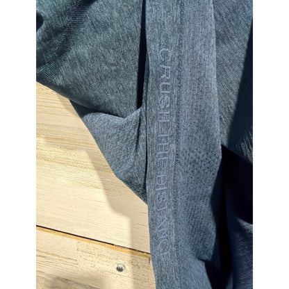 Lululemon Swiftly Tech Long Sleeve 2.0 Women Size 12 Blue Heathered EUC1