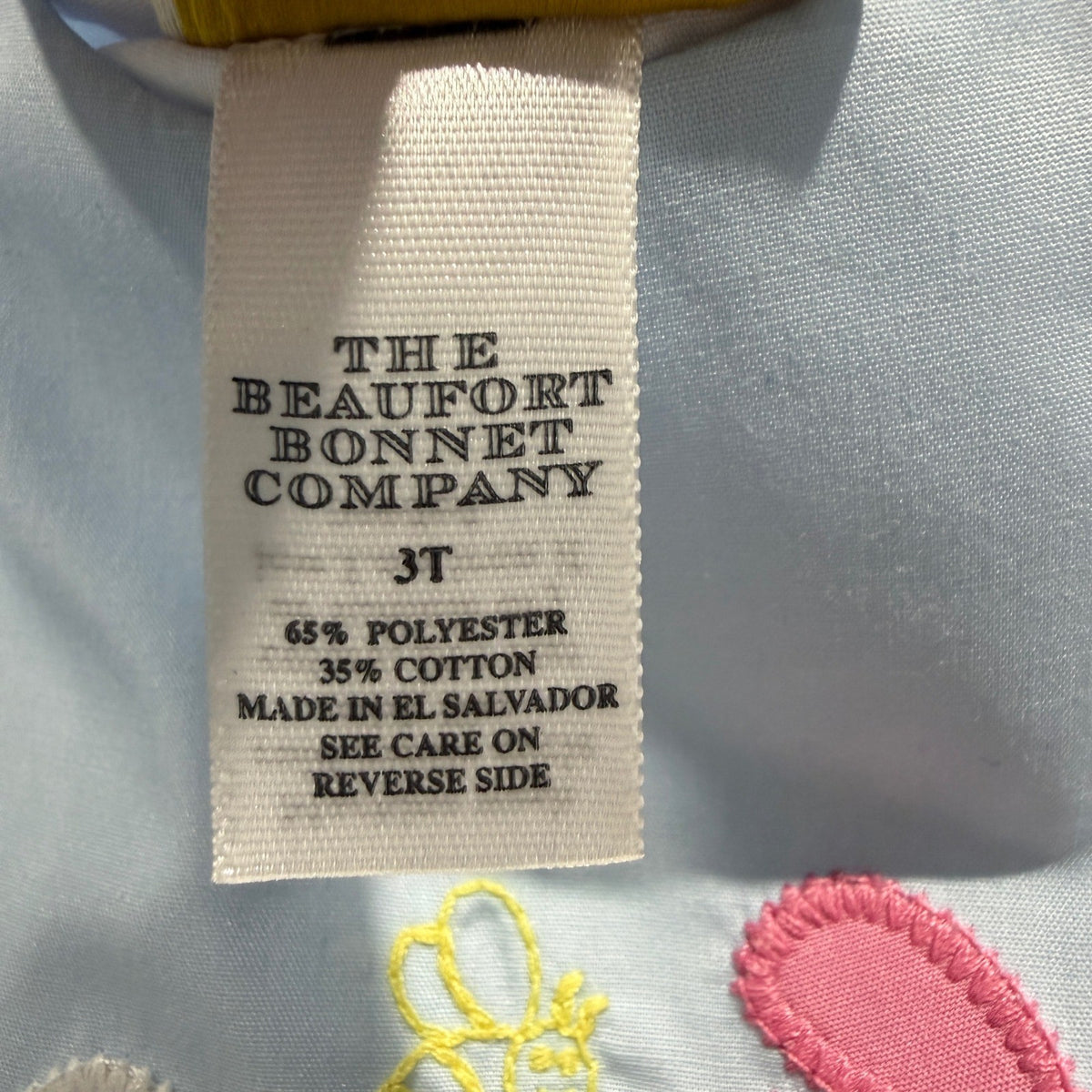 The Beaufort Bonnet Company Floral Bubble Romper Girls 3T Blue Cotton Preppy EUC3