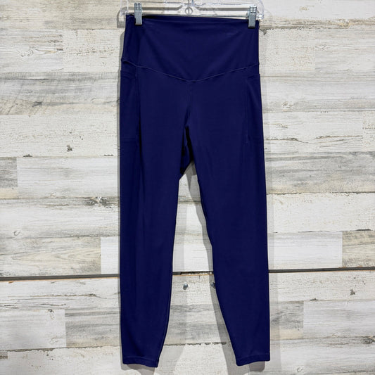 Soma 24/7 High Waist Legging Women M Navy Blue Nylon Spandex Athleisure EUC0