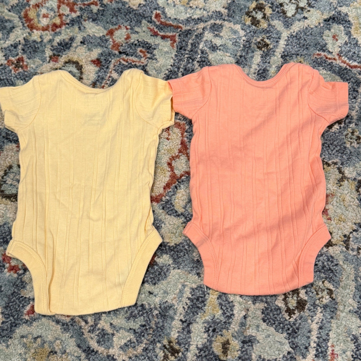 Member's Mark Bodysuit Set Kids NB Multi Organic Cotton Celestial Boho EUC2