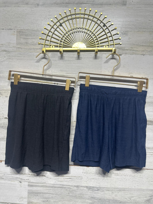 Old Navy Active Shorts Boys 6/7 Black Navy Breathe On Go-Dry Cool EUC0