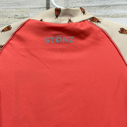 Stonz Sun Shirt Kids 2T Coral Forest Trail Beetle Print Rash Guard NWT5