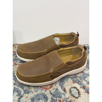 Worldwide Sportsman Bluewater Shoes Men 12 Brown Slip On Nautical2
