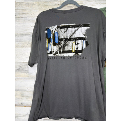 Magellan T-Shirt Bundle Mens 2XL Gray Green Logo Gorpcore Hiking3