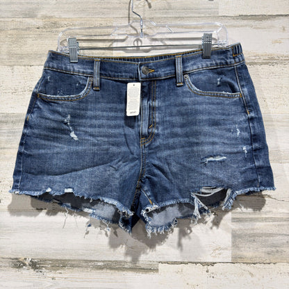 Aerie Distressed Denim Shorts Women M Blue Cotton Blend Boho Summer NWT0