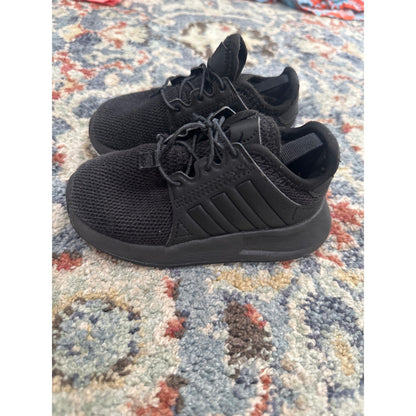 Adidas Sneaker Toddler Boys Size 5 Black Mesh Low Top EUC2