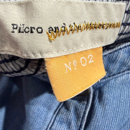 Pilcro and the Letterpress Denim Mini Dress Women 2 Blue Cotton Boho Summer EUC1