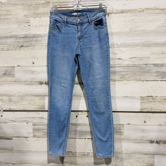 Old Navy Super Skinny Mid-Rise Jeans Womens 4 Light Wash Cotton Blend Casual0
