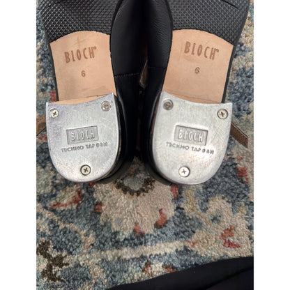 Bloch Tap Shoes Women 6 Black Leather Mary Jane Techno Tap Dance8