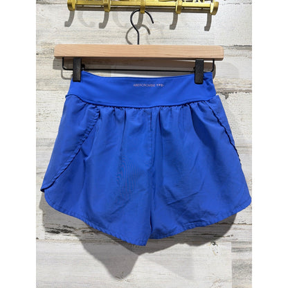Abercrombie Kids YPB Active Shorts Girls 11/12 Blue Crossover Athletic EUC2