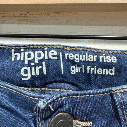 Hippie Girl Girl Friend Jeans Girls 7 Blue Distressed Denim Modern1