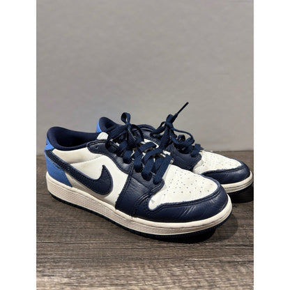 Nike Air Jordan Low Kids 4.5Y Blue White Dark Marina Blue Retro GUC0