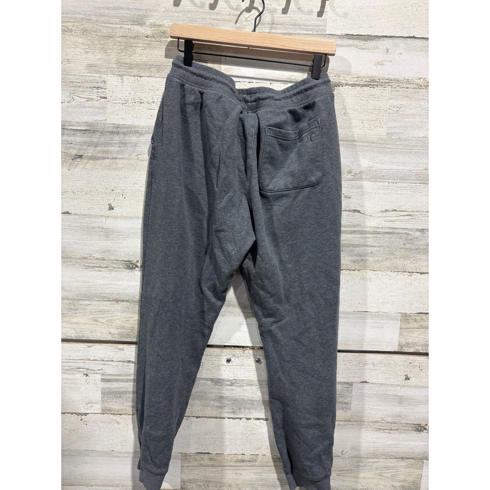 Hurley Sweatpants Men L Gray Fleece Joggers Athleisure3