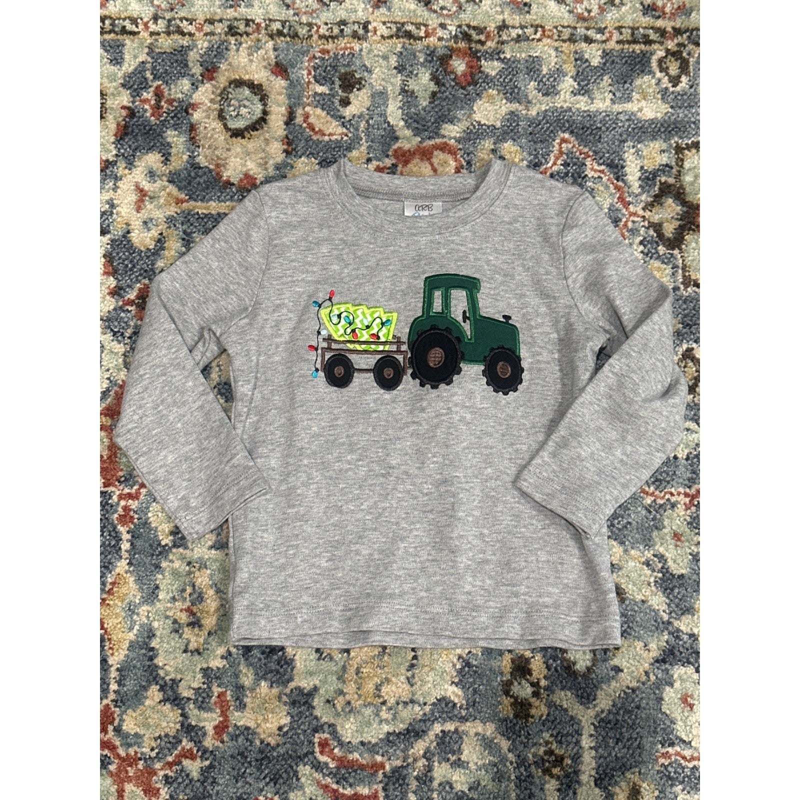 Holiday Applique Long Sleeve Shirt Boys 4T EUC0
