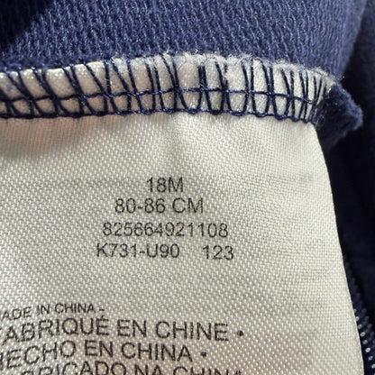 Nike Futura Romper Boys 18M Navy Blue Cotton Blend Sporty Classic EUC4