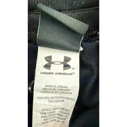 Under Armour Track Pants Boys Size 6 Black Zipper Pockets Athletic GUC*5