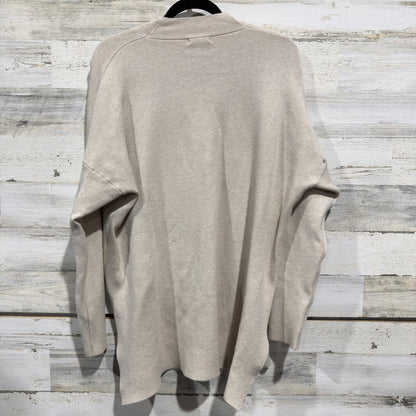 Tea n Rose Sweater Women Medium Beige Mock Neck Drop Shoulder Minimalist EUC5