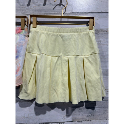 Old Navy Art Class Shorts Skirt Girls 10/12 Yellow Floral Active Skater EUC1