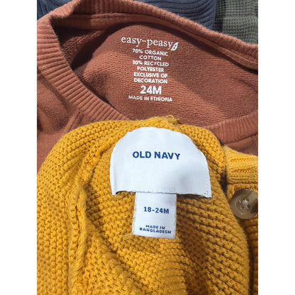 Childhoods Quincy Mae Easy Peasy Bundle 18-24M Earthy Neutral Ribbed Knit Basics7